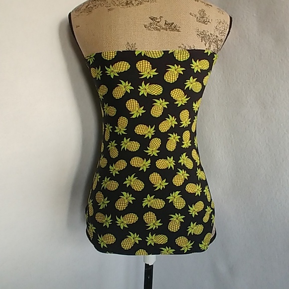Delia's One Piece Pineapple Bathing suit - Picture 3 of 6